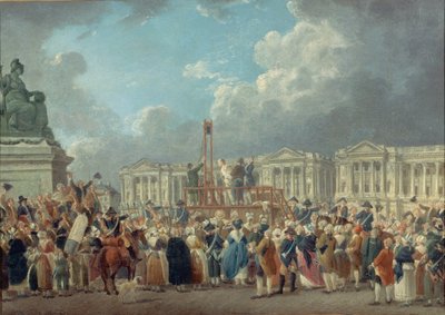 An Execution on the Place de la Révolution by Pierre Antoine Demachy