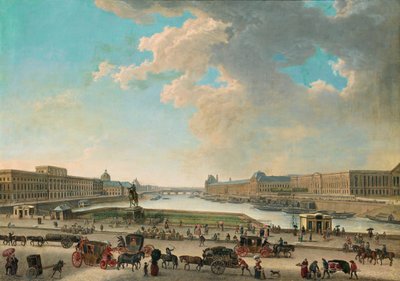 View of Paris from the Place Dauphine by Pierre Antoine Demachy