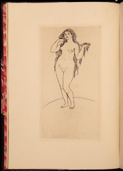 Frontispiece to an Anthology of Works by Stephane Mallarme by Pierre Auguste Renoir