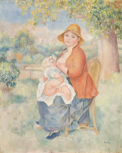 Maternity or Woman Nursing Her Child (Madame Renoir and Her Son) by Pierre-Auguste Renoir