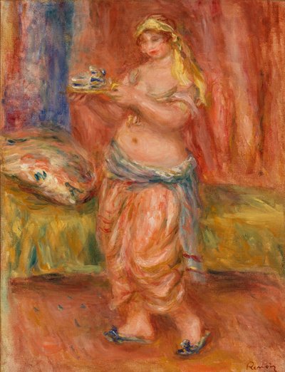 Odalisque with Tea Set by Pierre Auguste Renoir