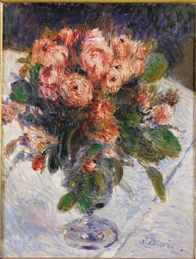 Moss Roses by Pierre Auguste Renoir