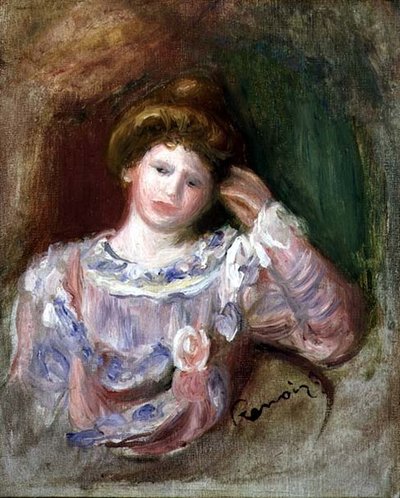 Woman with her Head in her Hand by Pierre Auguste Renoir
