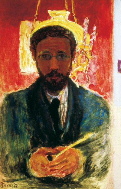 Self-Portrait with Pipe by Pierre Bonnard