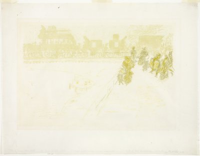 The Bridge, from Some Aspects of Paris Life by Pierre Bonnard