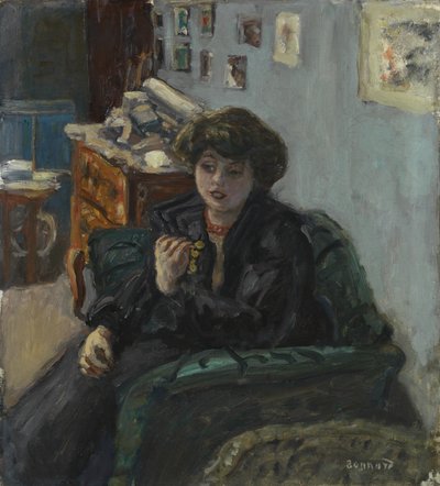 Young Woman in an Interior by Pierre Bonnard