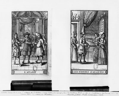 Moliere as Harpagon, Frontispiece for 