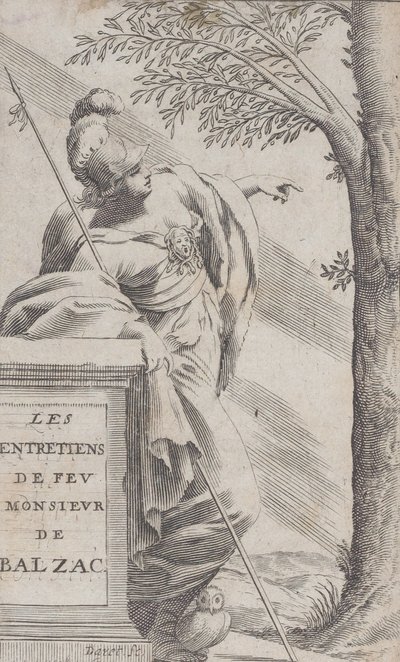 Frontispiece, from Interviews with the Late Mr. Balzac Les Entretiens de Feu Monsieur d by Pierre Daret