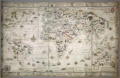 World Map by Pierre Desceliers