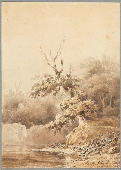 Landscape by Pierre Etienne Theodore Rousseau