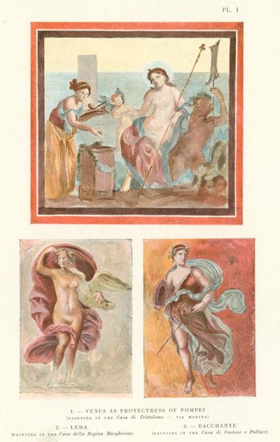 Venus as Protectress of Pompei, Leda, Bacchante by Pierre Gusman