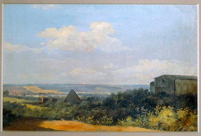 The Cestius Pyramid in Rome by Pierre Henri de Valenciennes