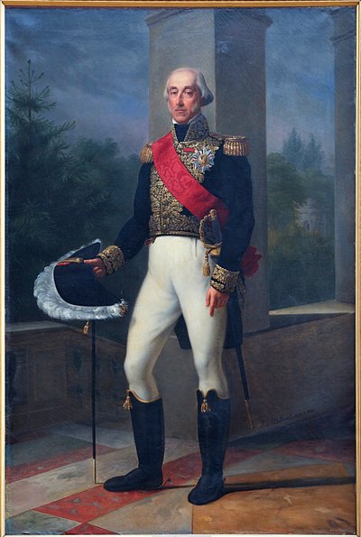 Portrait of the Duke of Bourbon in Lieutenant General Uniform by Pierre Louis Delaval