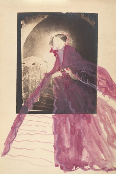 La Comtesse at Table with Hand to Face, 1860s by Pierre Louis Pierson