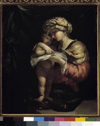 The Virgin Learning to Read to the Child Jesus by Pierre Puget