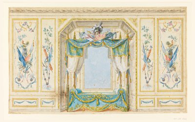 Elevation of the Wall of a Bedroom with Alcove by Pierre Ranson