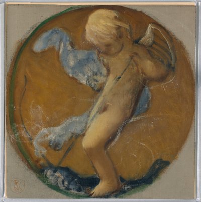 Study for Roundel with Putto, late 19th century by Pierre-Victor Galland