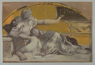 Study for Tympanum in Honor of Cicero, late 19th century by Pierre-Victor Galland