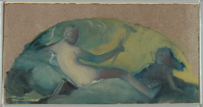 Study for a Tympanum with Reclining Figure by Pierre Victor Galland