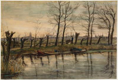 Farmer Returning to the Fields, c.1900 by Piet Mondrian