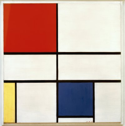 Composition C; Composition No. III; Composition with Red, Yellow, and Blue by Piet Mondrian