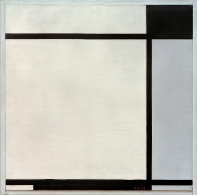 Tableau No.II, with Black and Gray by Piet Mondrian