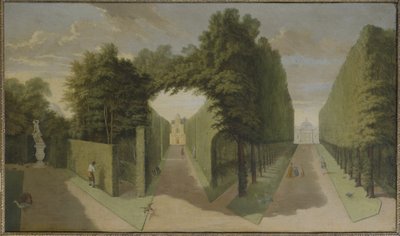 View of the Bagnio and Comed Building alleys, Chiswick Villa by Pieter Andreas Rysbrack