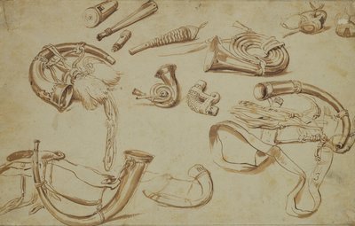 Hunting Paraphernalia by Pieter Bruegel the Elder