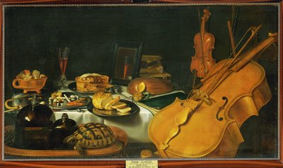 Still Life with Musical Instruments by Pieter Claesz