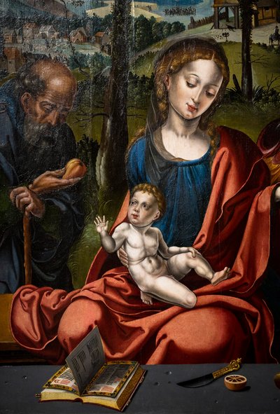 Triptych of the Holy Family by Pieter Coecke van Aelst