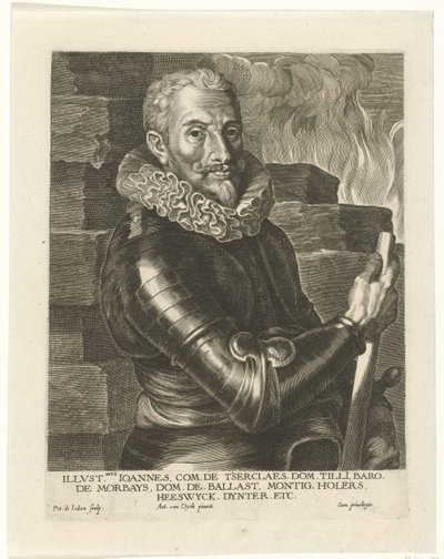 Portrait of Johann Tserclaes, Count of Tilly by Pieter I Jode de