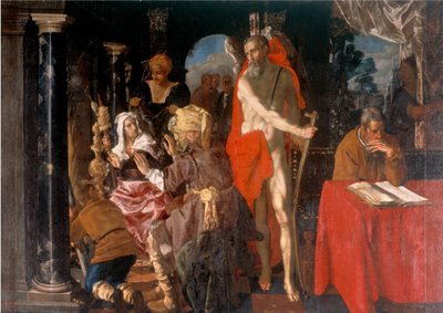 Allegory of Old Age. Time and the Scholar by Pieter Isaacsz