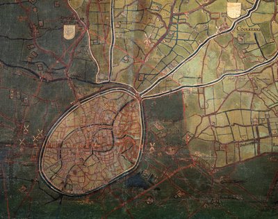 Map of the Liberty of Bruges by Pieter Jansz. Pourbus