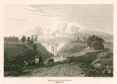 Highgate Archway, Middlesex by Pieter Jansz. Quast