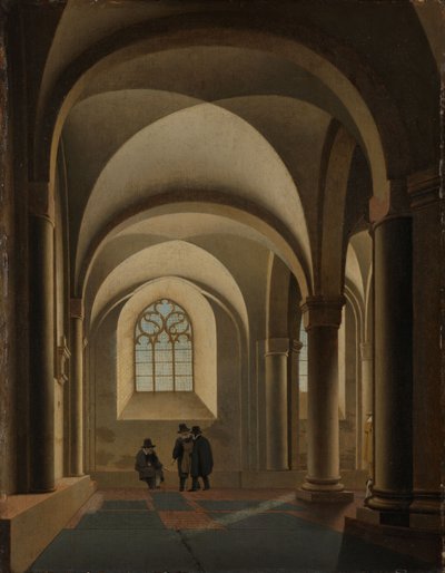 The Westernmost Bays of the South Aisle of the Mariakerk in Utrecht by Pieter Jansz Saenredam