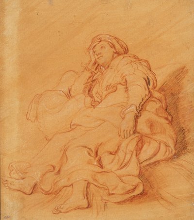 Study of the Figure of Rachel by Pieter Lastman