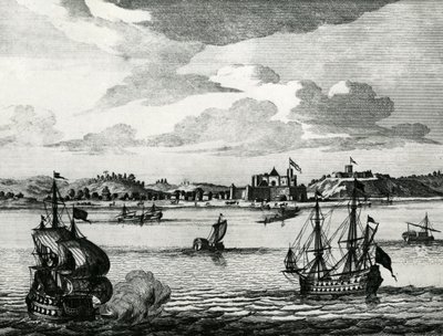 Castle Del Mina, located in Guinea, not far from Cape Three Points by Pieter Schenk
