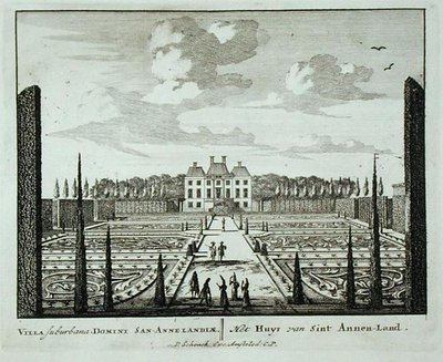 House and gardens at Saint Annen-Land, from 