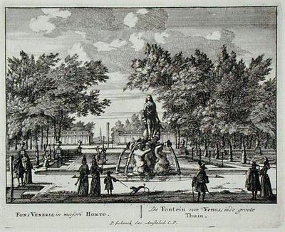 The Fountain of Venus in a grand garden, from 