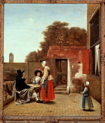 A Dutch Courtyard by Pieter de Hooch
