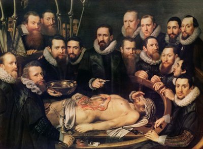 The Anatomy Lesson of Doctor Willem van der Meer in Delft by Pieter van Miereveld