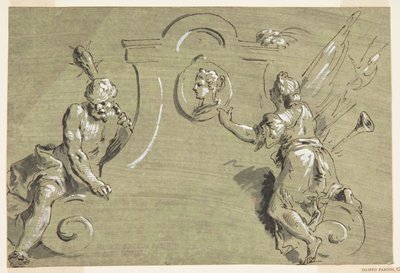 Project for Part of a Painted Decoration by Pietro Antonio Novelli