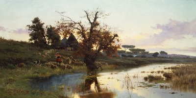 Flock at Sunset by Pietro Barucci