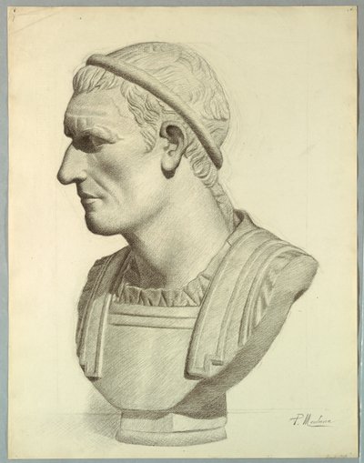Bust of a Roman Senator (rendering from a plaster cast) by Pietro Montana