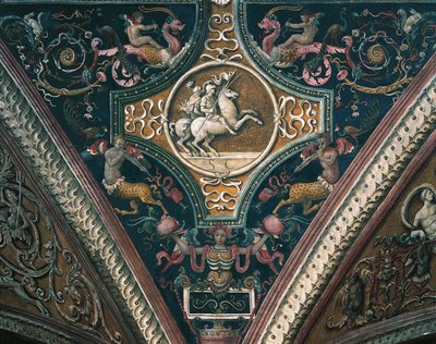 Planets and Grotesque Decorative Motifs by Pietro Perugino