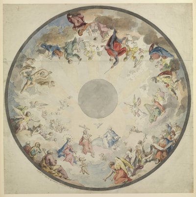 Design for a Cupola with Old and New Testament Figures by Pietro de Angelis