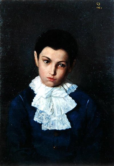 Portrait of a Boy with Lace Collar by Polish School