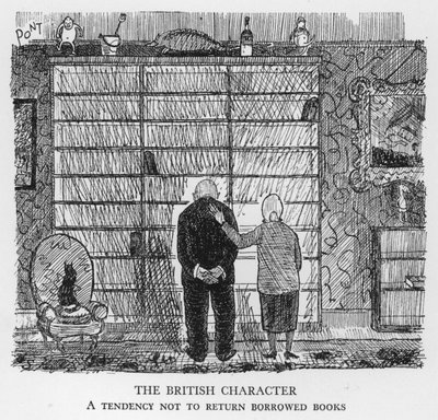 The British Character, A Tendency Not to Return Borrowed Books by Pont