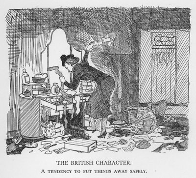 The British Character, A Tendency to Put Things Away Safely by Pont