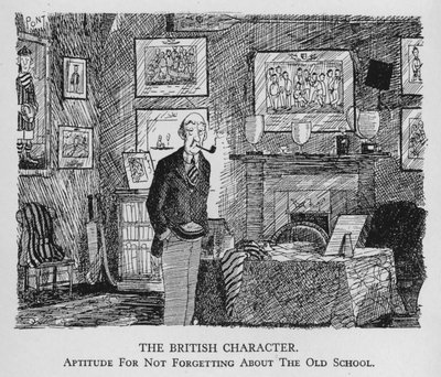 The British Character; Aptitude for Not Forgetting About the Old School by Pont